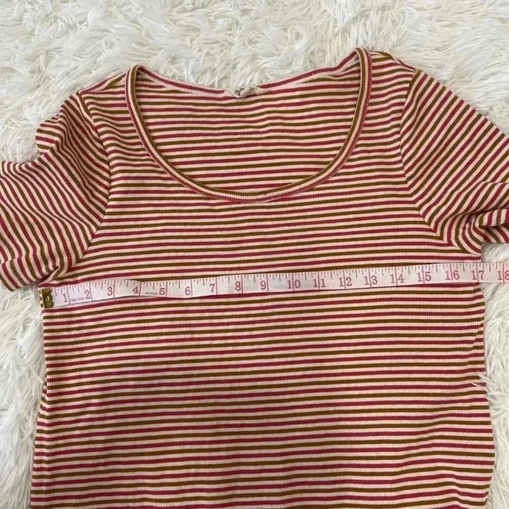Madewell Swingy Tee Dress in‎ Stripe Size S
